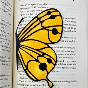 Gold Butterfly 3D Printed Bookmark
